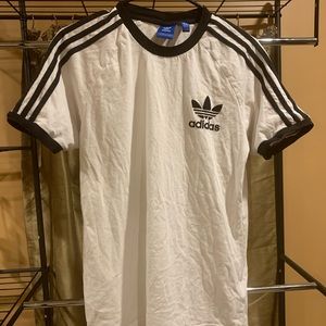 adidas 3 Stripes White T-shirt